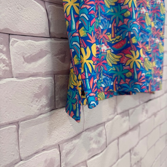 Chubbies Men's Lightweight Performance Polo 2.0 Medium "The Tropical Bunch" - Picture 4 of 13